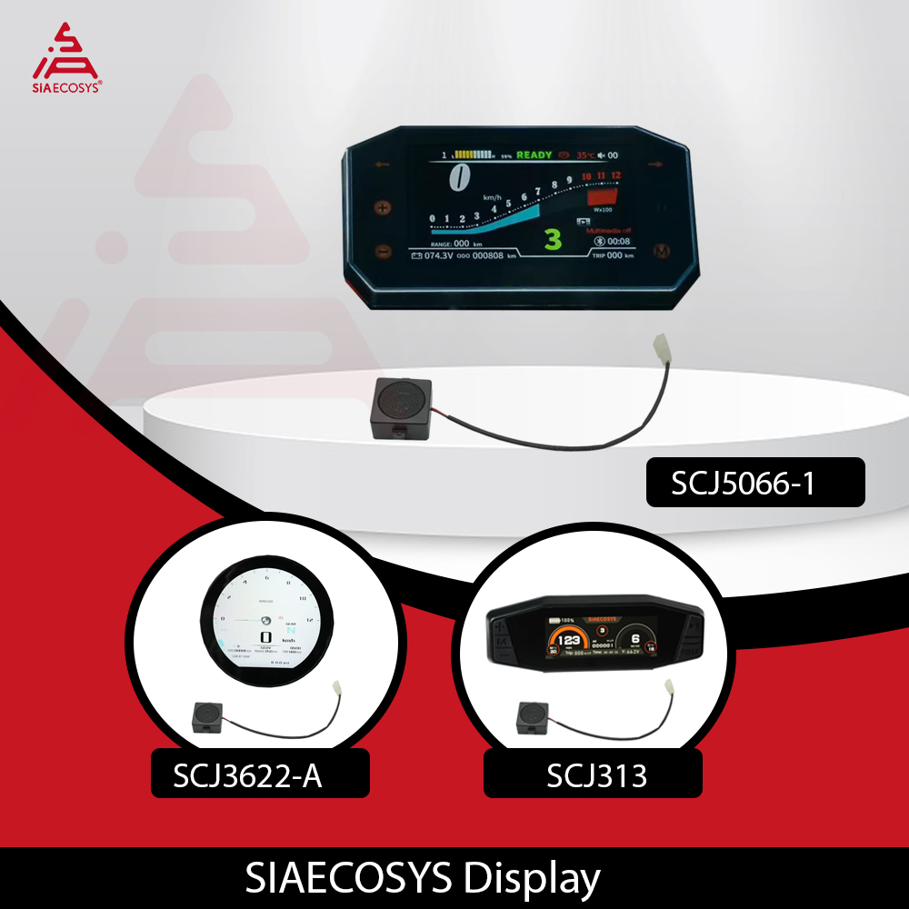 Kelly Kls7230S Controller - Elektryczny prędkościomierz motocyklowy SiAECOSYS SCJ5066-1 SCJ313