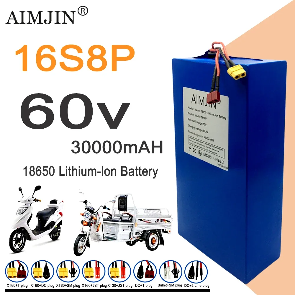 16S8p 1000-3000W Nowa bateria  – 60V 50Ah Electric Scooter Battery recenzja i cena