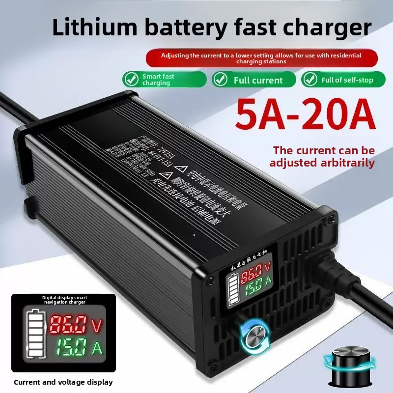 Cyfrowy wyświetlacz, aluminiow – 72V 15A Fast Charger recenzja i cena