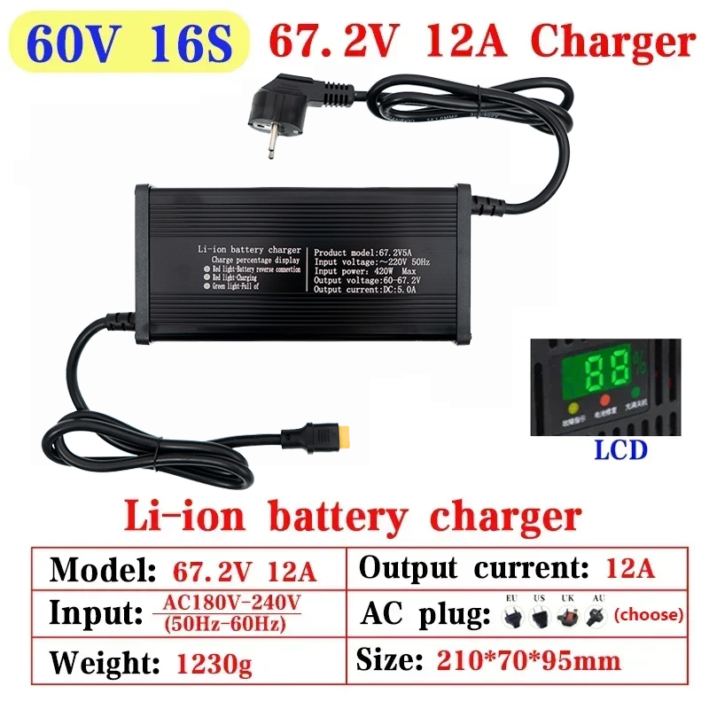 Ładowarka litowo-jonowa 48V 60 – 84V 20A Smart Charger recenzja i cena