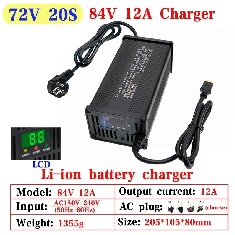 Ładowarka litowo-jonowa 48V 60 – 84V 20A Smart Charger recenzja i cena