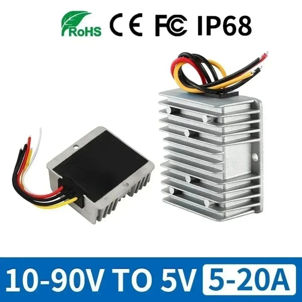 Konwerter DC 10-90V na 5V, reg – 72V 15A Fast Charger recenzja i cena